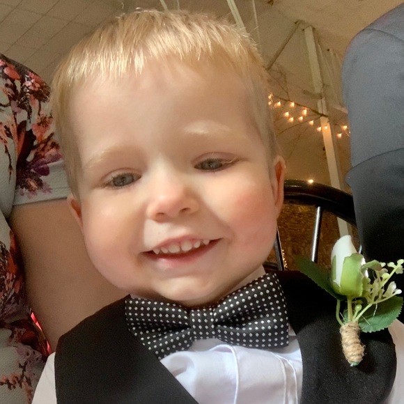 SUSPENDERS AND CLIP ON BOW TIE - Picture 2 of 4